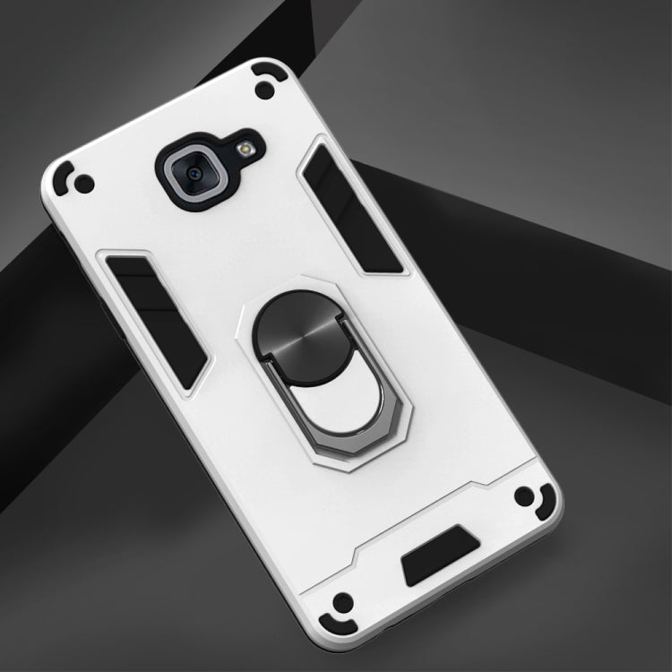 For Samsung Galaxy J7 Max 2 in 1 Armour Series PC + TPU Protective Case with Ring Holder