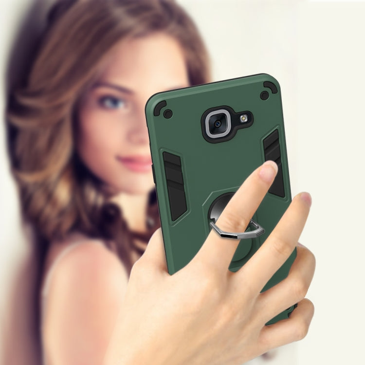 For Samsung Galaxy J7 Max 2 in 1 Armour Series PC + TPU Protective Case with Ring Holder