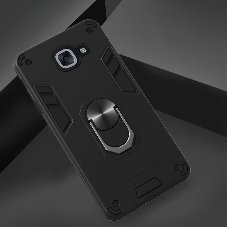 For Samsung Galaxy J7 Max 2 in 1 Armour Series PC + TPU Protective Case with Ring Holder