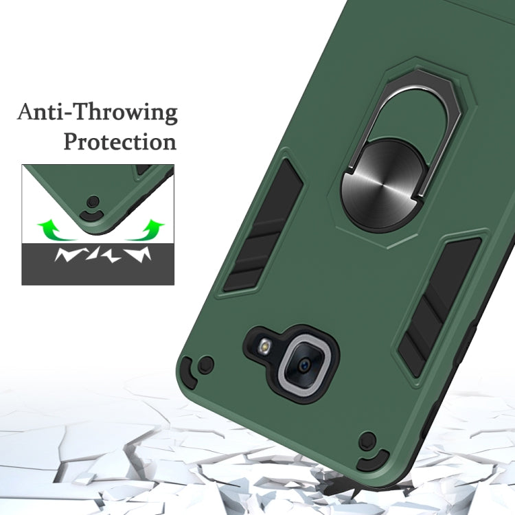For Samsung Galaxy J7 Max 2 in 1 Armour Series PC + TPU Protective Case with Ring Holder