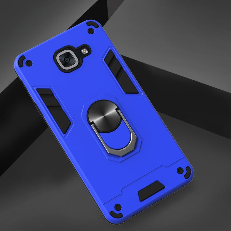 For Samsung Galaxy J7 Max 2 in 1 Armour Series PC + TPU Protective Case with Ring Holder