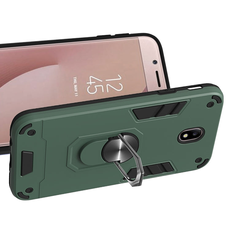 For Samsung Galaxy J7 Pro / J730 2 in 1 Armour Series PC + TPU Protective Case with Ring Holder