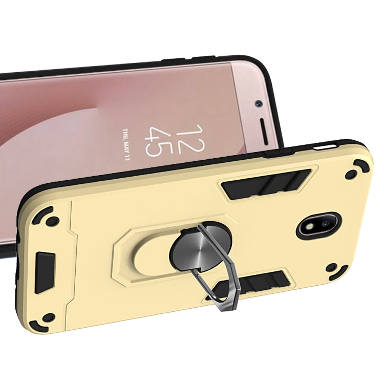 For Samsung Galaxy J7 Pro / J730 2 in 1 Armour Series PC + TPU Protective Case with Ring Holder