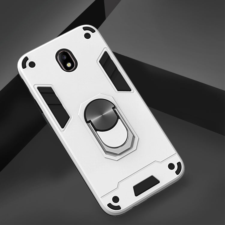 For Samsung Galaxy J7 Pro / J730 2 in 1 Armour Series PC + TPU Protective Case with Ring Holder