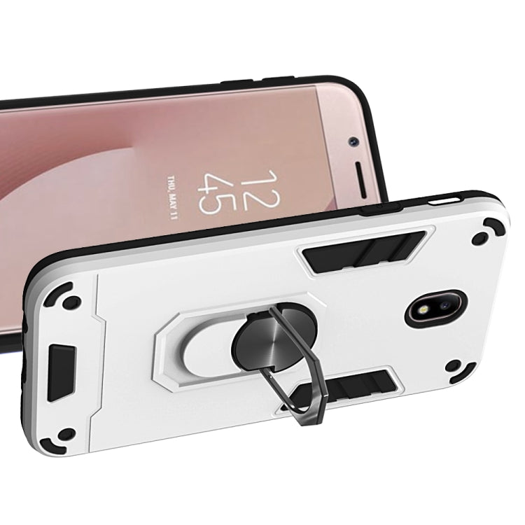 For Samsung Galaxy J7 Pro / J730 2 in 1 Armour Series PC + TPU Protective Case with Ring Holder