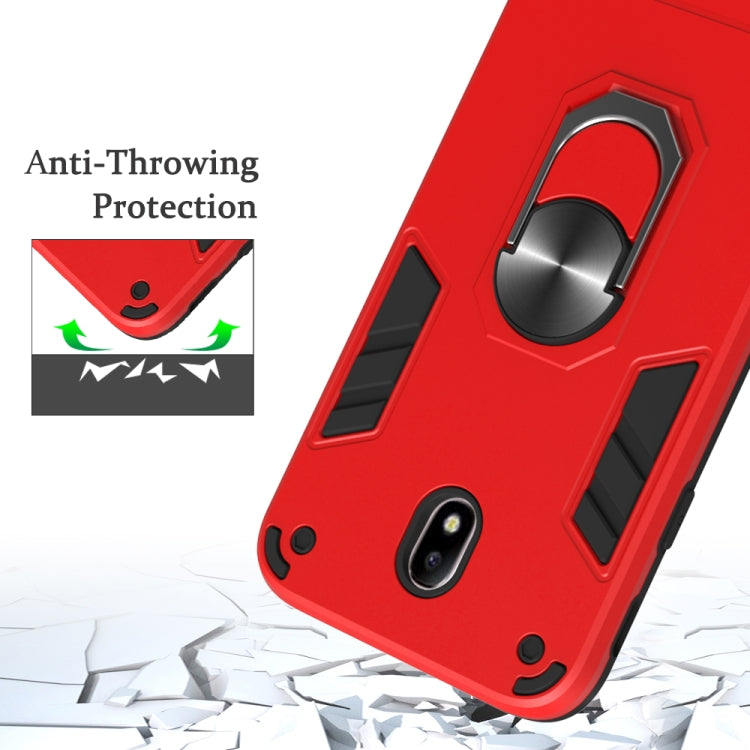 For Samsung Galaxy J7 Pro / J730 2 in 1 Armour Series PC + TPU Protective Case with Ring Holder