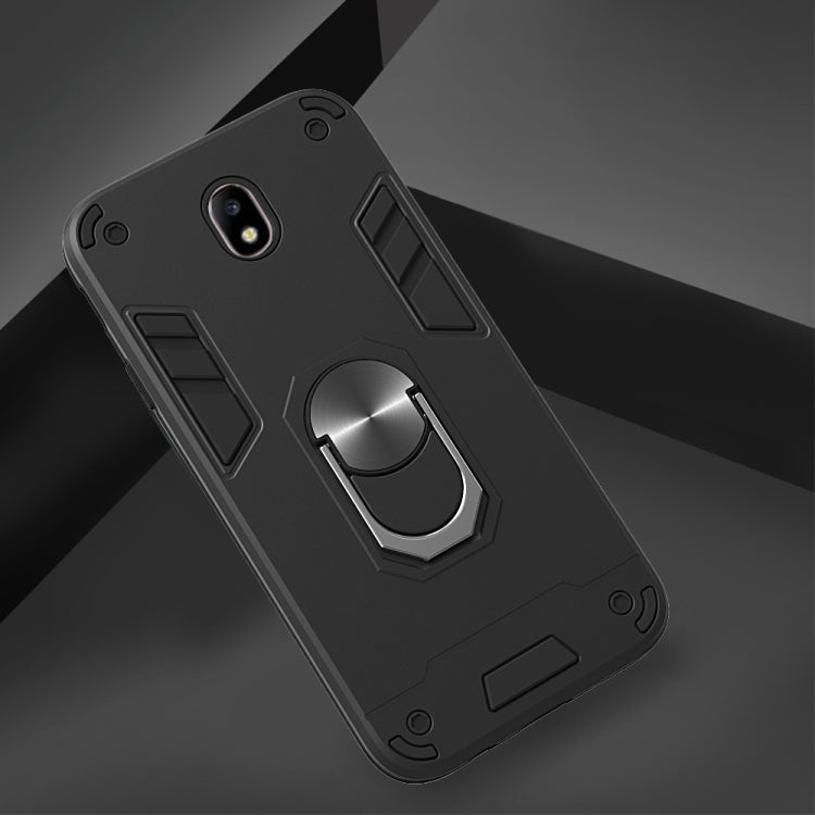 For Samsung Galaxy J7 Pro / J730 2 in 1 Armour Series PC + TPU Protective Case with Ring Holder