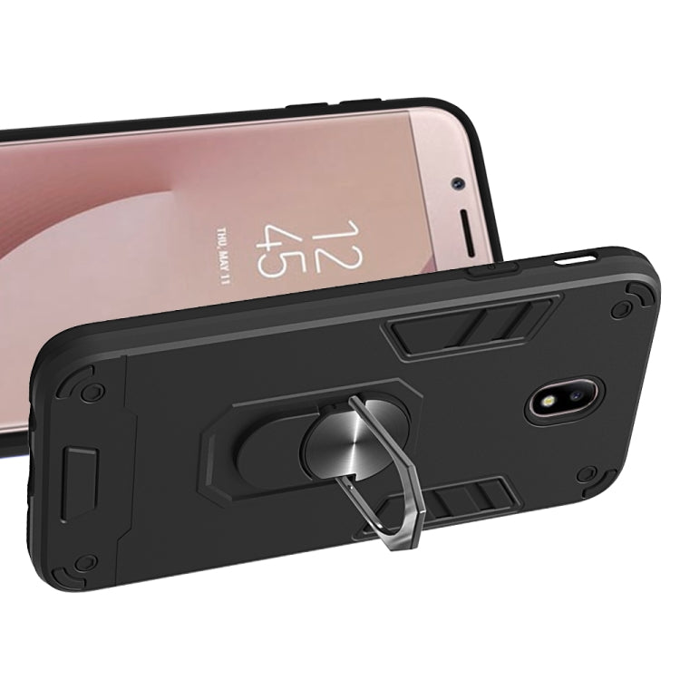 For Samsung Galaxy J7 Pro / J730 2 in 1 Armour Series PC + TPU Protective Case with Ring Holder