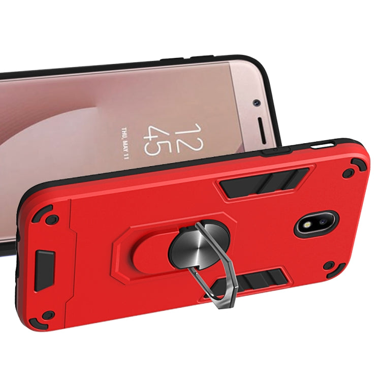 For Samsung Galaxy J7 Pro / J730 2 in 1 Armour Series PC + TPU Protective Case with Ring Holder