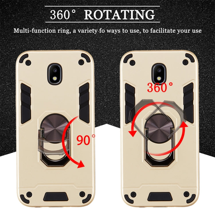 For Samsung Galaxy J5 Pro / J530 2 in 1 Armour Series PC + TPU Protective Case with Ring Holder