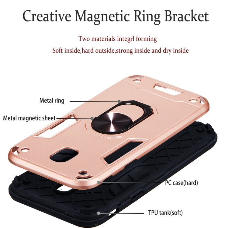 For Samsung Galaxy J5 Pro / J530 2 in 1 Armour Series PC + TPU Protective Case with Ring Holder