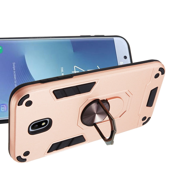 For Samsung Galaxy J5 Pro / J530 2 in 1 Armour Series PC + TPU Protective Case with Ring Holder