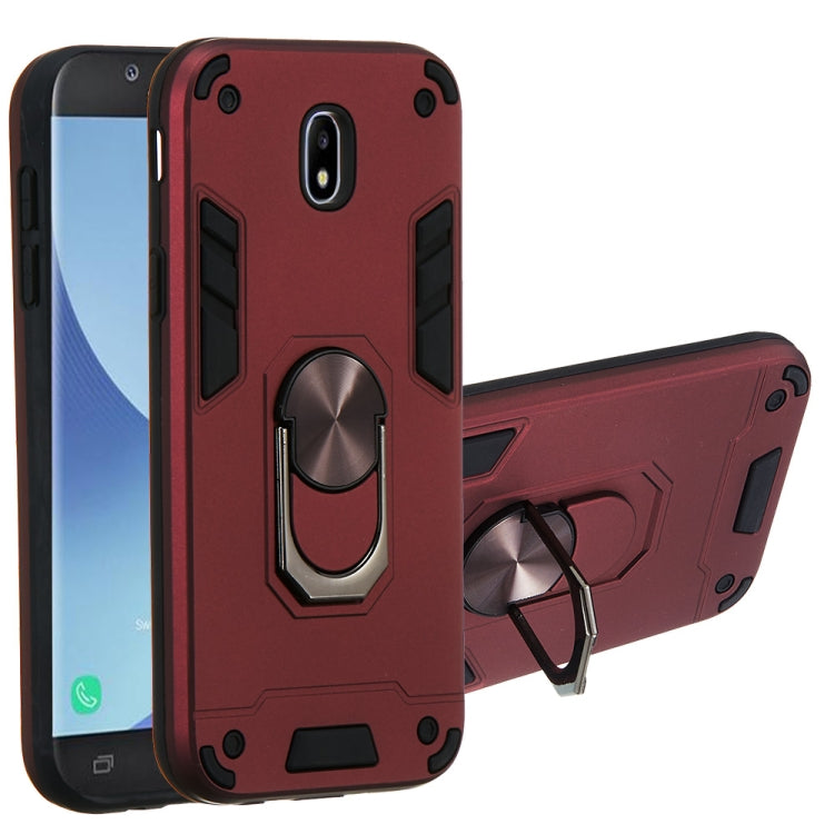 For Samsung Galaxy J5 Pro / J530 2 in 1 Armour Series PC + TPU Protective Case with Ring Holder