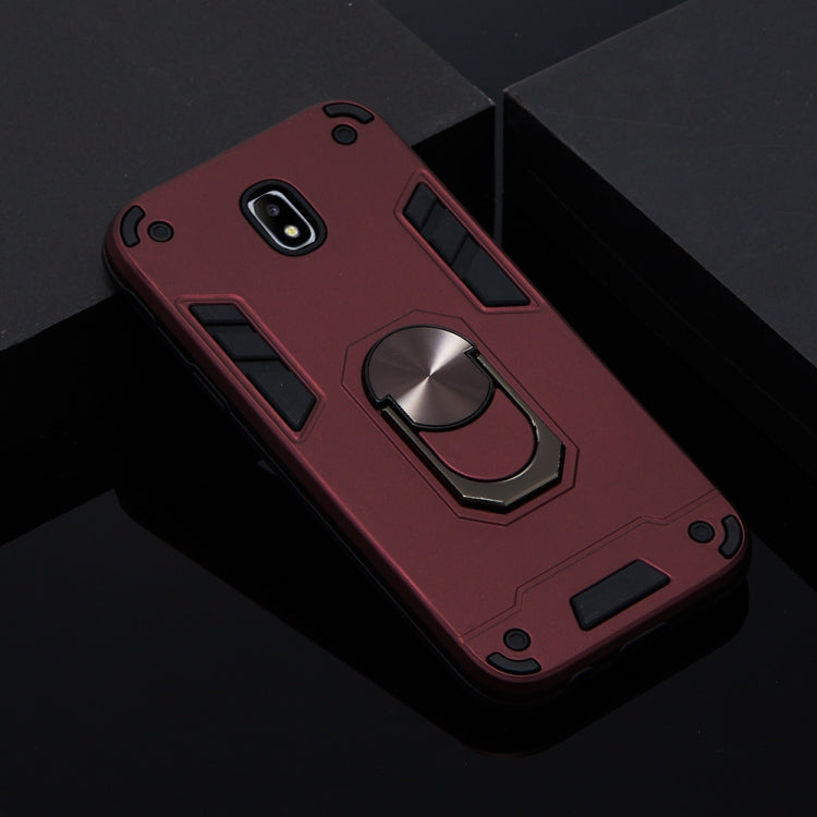 For Samsung Galaxy J5 Pro / J530 2 in 1 Armour Series PC + TPU Protective Case with Ring Holder