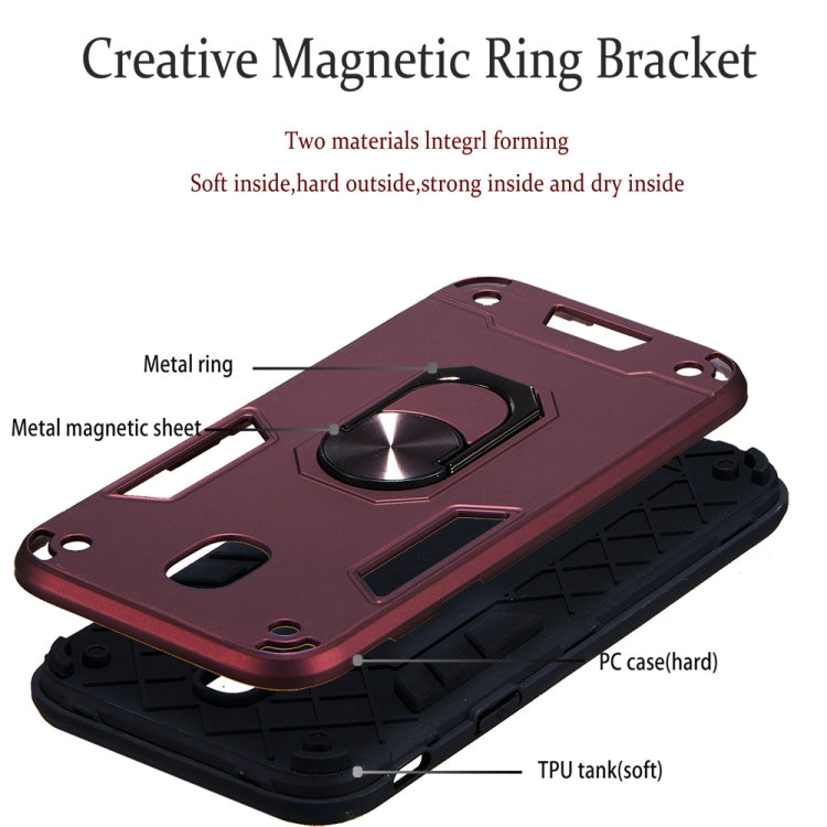 For Samsung Galaxy J5 Pro / J530 2 in 1 Armour Series PC + TPU Protective Case with Ring Holder