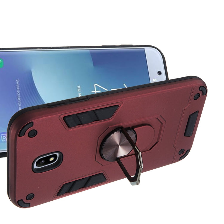 For Samsung Galaxy J5 Pro / J530 2 in 1 Armour Series PC + TPU Protective Case with Ring Holder