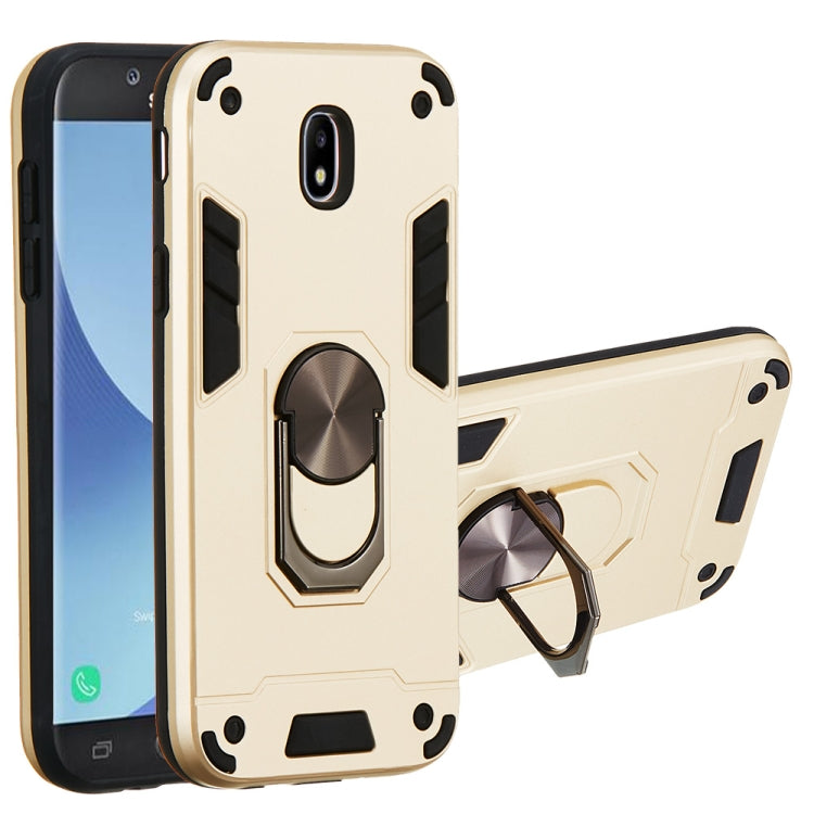 For Samsung Galaxy J5 Pro / J530 2 in 1 Armour Series PC + TPU Protective Case with Ring Holder