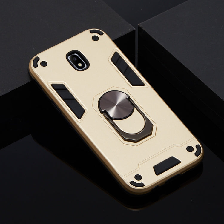 For Samsung Galaxy J5 Pro / J530 2 in 1 Armour Series PC + TPU Protective Case with Ring Holder