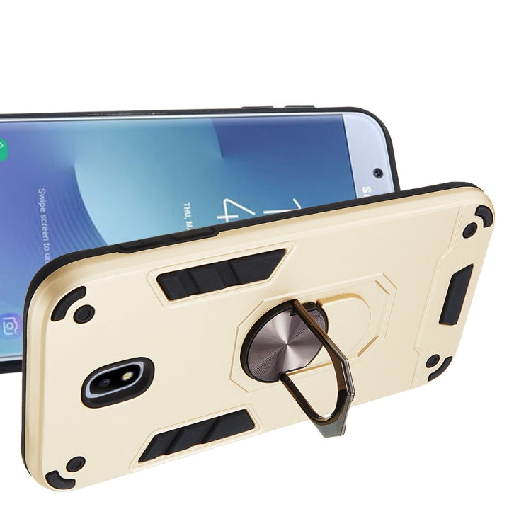 For Samsung Galaxy J5 Pro / J530 2 in 1 Armour Series PC + TPU Protective Case with Ring Holder
