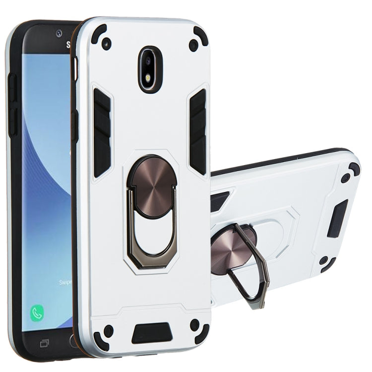 For Samsung Galaxy J5 Pro / J530 2 in 1 Armour Series PC + TPU Protective Case with Ring Holder
