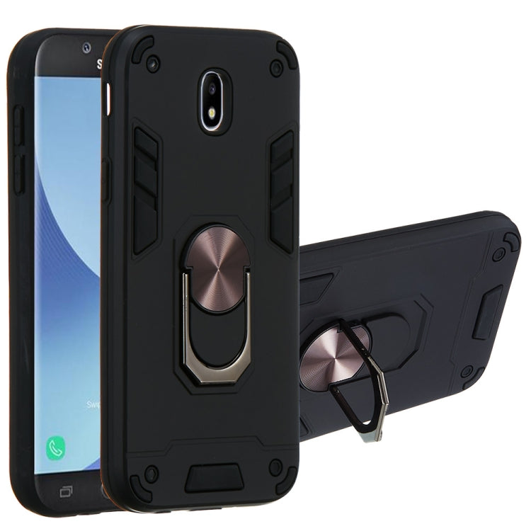 For Samsung Galaxy J5 Pro / J530 2 in 1 Armour Series PC + TPU Protective Case with Ring Holder