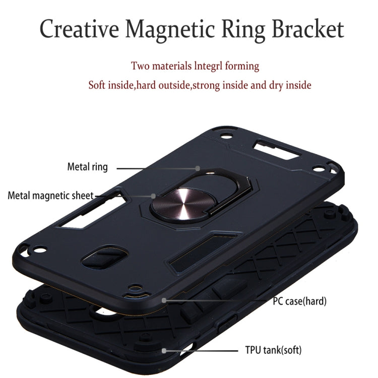 For Samsung Galaxy J5 Pro / J530 2 in 1 Armour Series PC + TPU Protective Case with Ring Holder