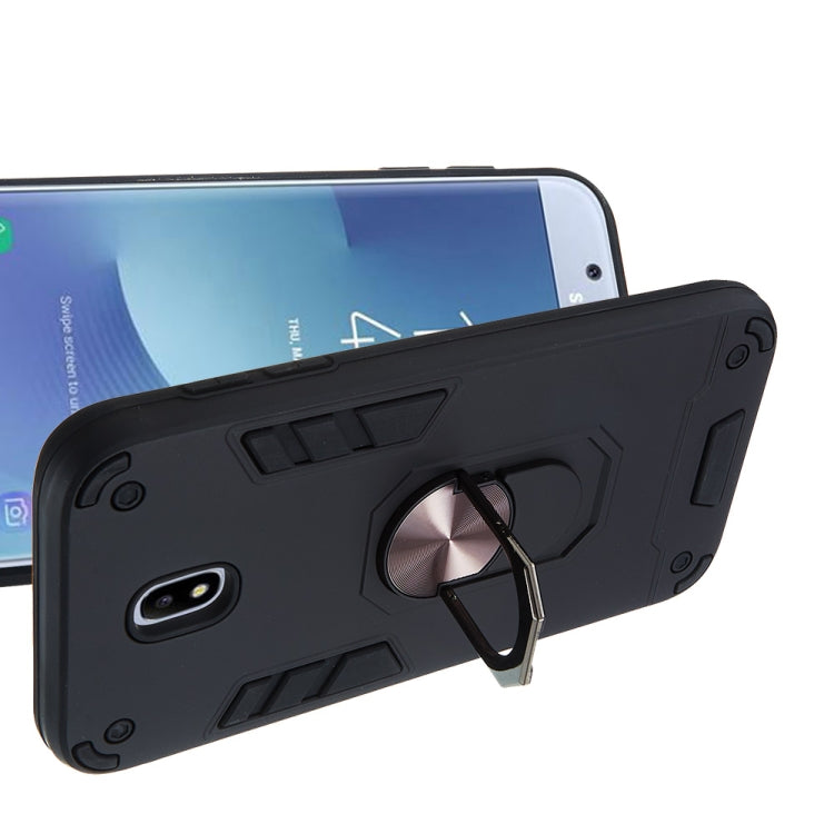 For Samsung Galaxy J5 Pro / J530 2 in 1 Armour Series PC + TPU Protective Case with Ring Holder