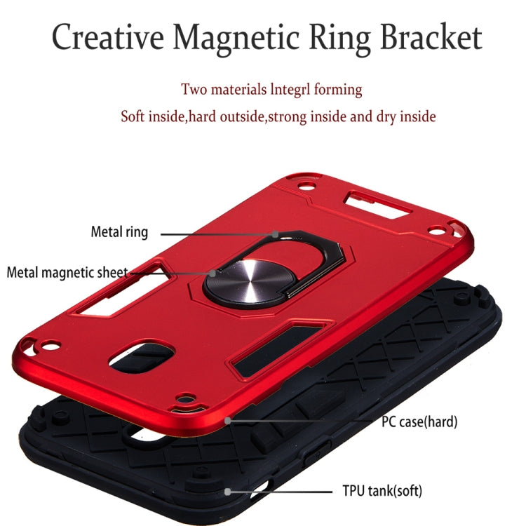 For Samsung Galaxy J5 Pro / J530 2 in 1 Armour Series PC + TPU Protective Case with Ring Holder