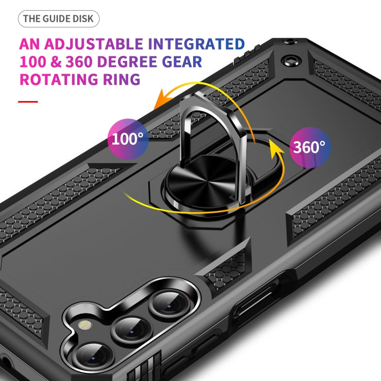 For Samsung Galaxy A25 5G Shockproof TPU + PC Phone Case with Holder