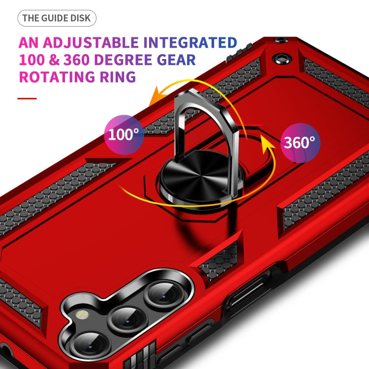 For Samsung Galaxy A25 5G Shockproof TPU + PC Phone Case with Holder
