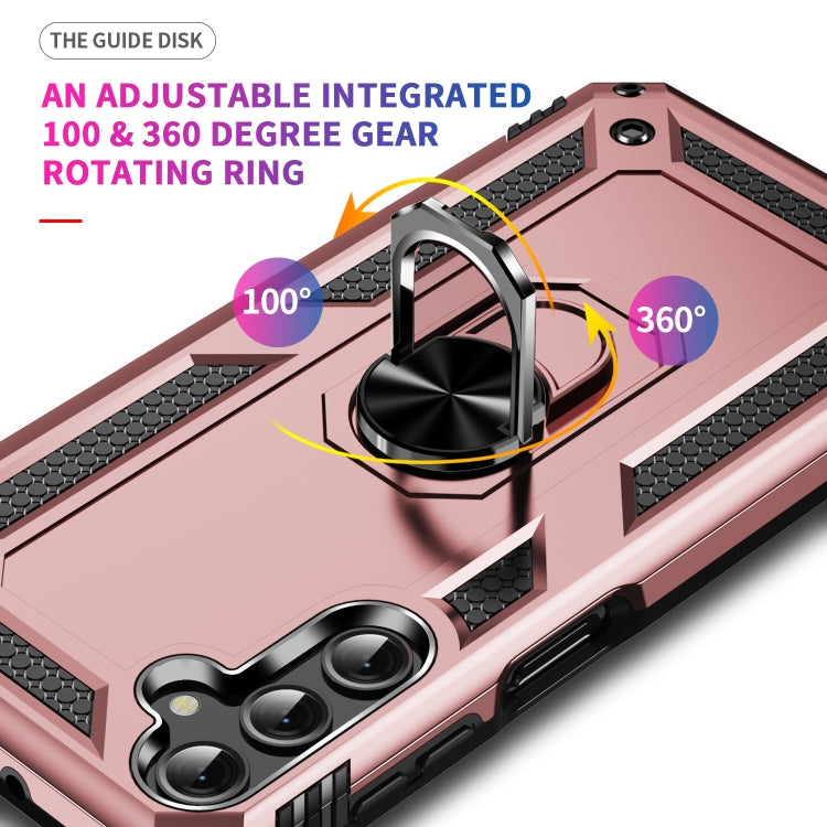 For Samsung Galaxy A25 5G Shockproof TPU + PC Phone Case with Holder