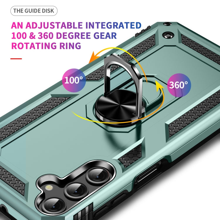 For Samsung Galaxy A25 5G Shockproof TPU + PC Phone Case with Holder