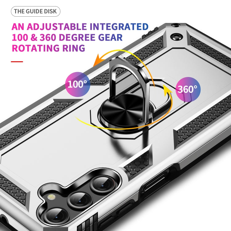 For Samsung Galaxy A25 5G Shockproof TPU + PC Phone Case with Holder