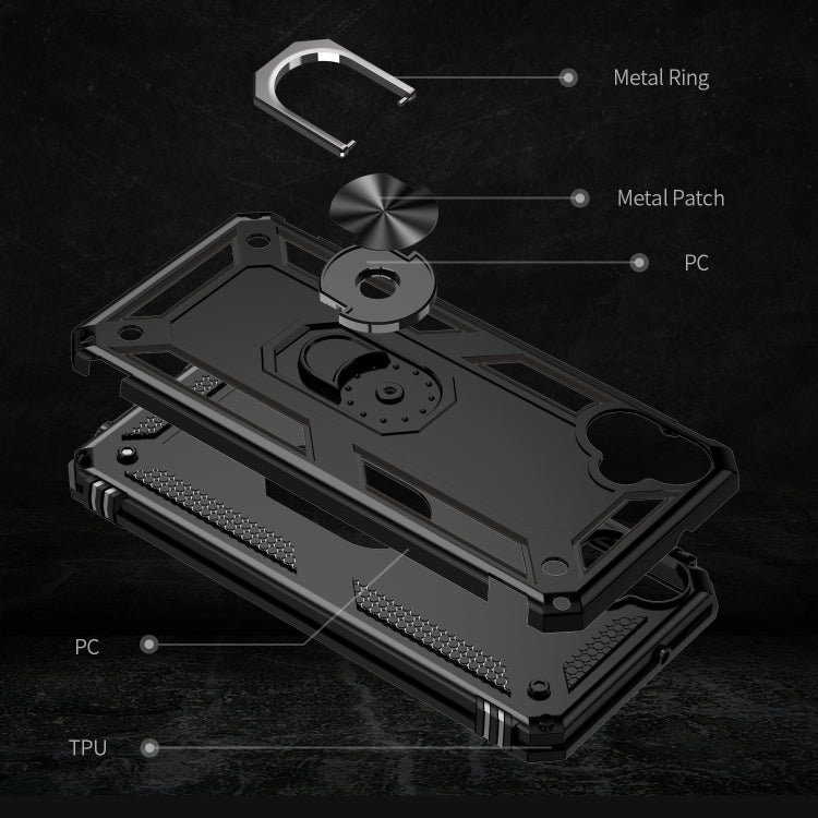 For Samsung Galaxy A05 Shockproof TPU + PC Phone Case with Holder