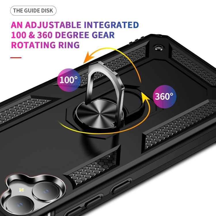 For Samsung Galaxy A05 Shockproof TPU + PC Phone Case with Holder