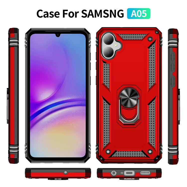For Samsung Galaxy A05 Shockproof TPU + PC Phone Case with Holder