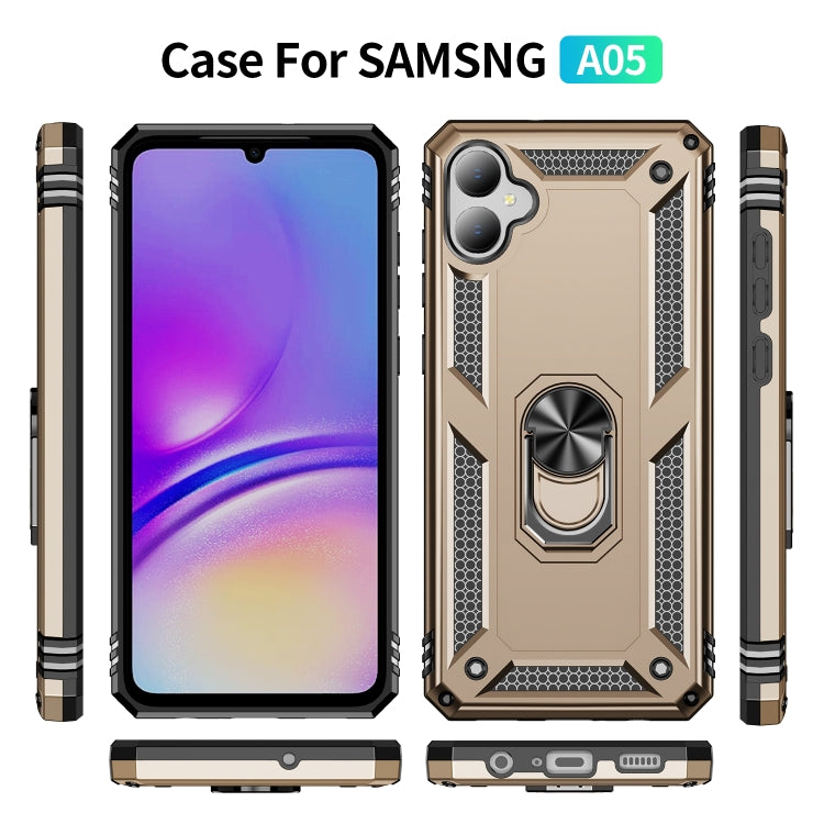 For Samsung Galaxy A05 Shockproof TPU + PC Phone Case with Holder