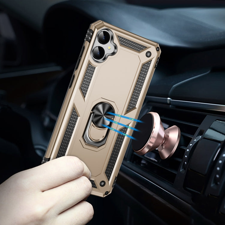 For Samsung Galaxy A05 Shockproof TPU + PC Phone Case with Holder