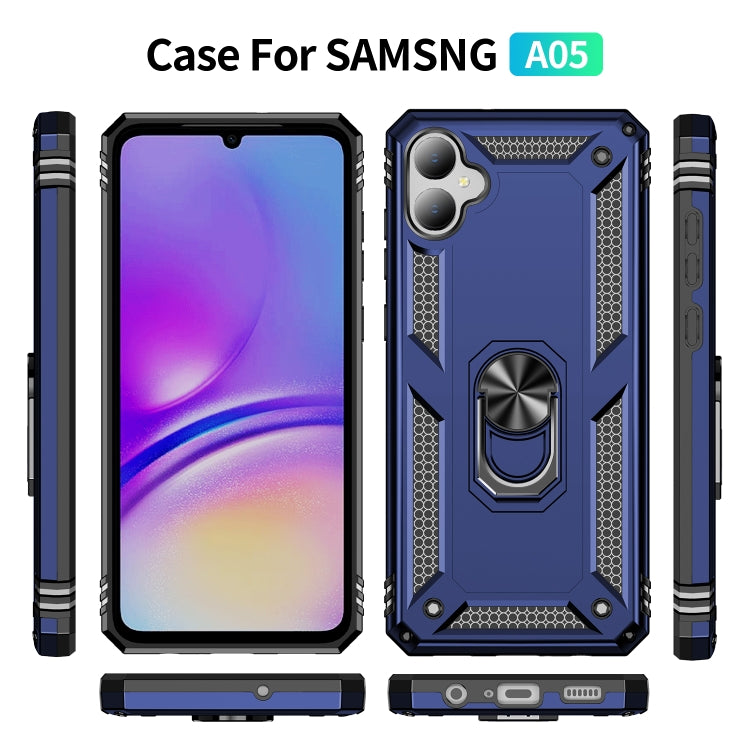 For Samsung Galaxy A05 Shockproof TPU + PC Phone Case with Holder