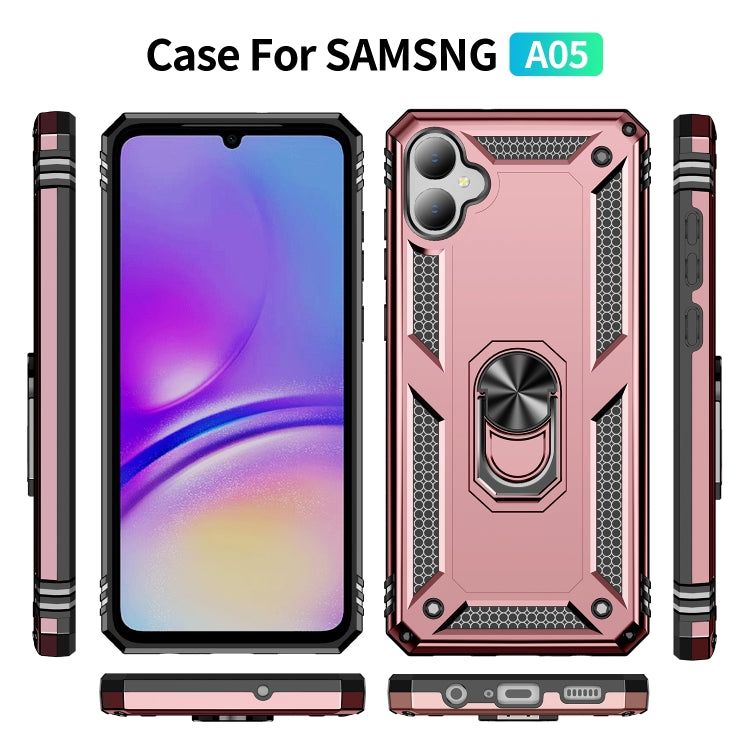 For Samsung Galaxy A05 Shockproof TPU + PC Phone Case with Holder