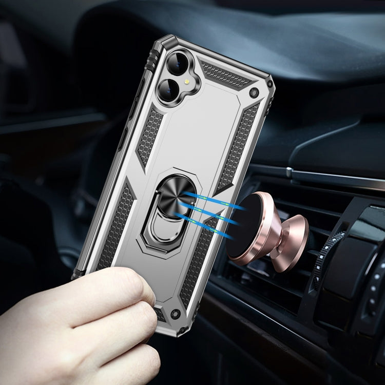For Samsung Galaxy A05 Shockproof TPU + PC Phone Case with Holder
