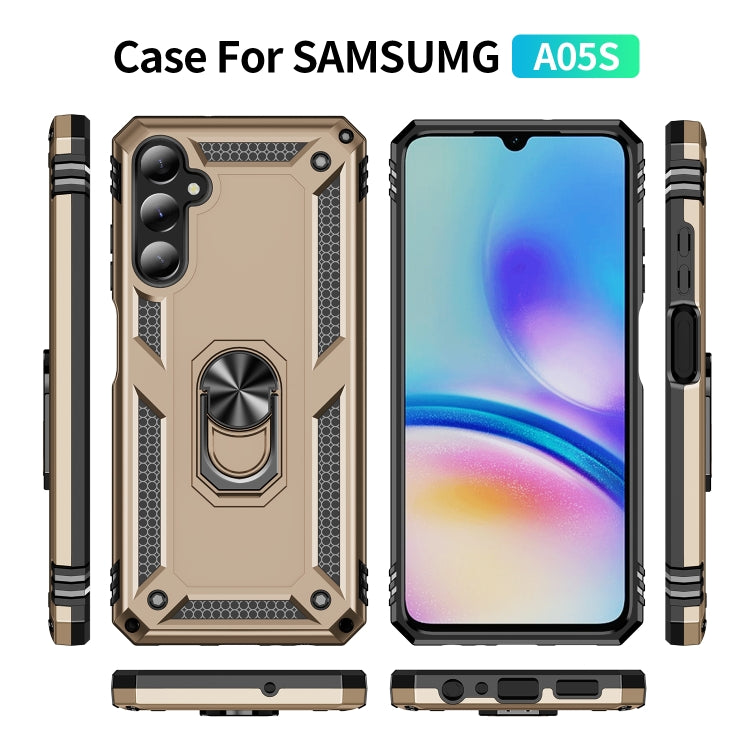 For Samsung Galaxy A05s Shockproof TPU + PC Phone Case with Holder