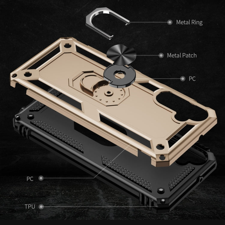 For Samsung Galaxy A05s Shockproof TPU + PC Phone Case with Holder