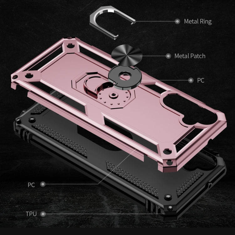 For Samsung Galaxy A05s Shockproof TPU + PC Phone Case with Holder