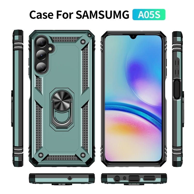 For Samsung Galaxy A05s Shockproof TPU + PC Phone Case with Holder
