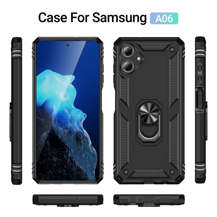 For Samsung Galaxy A06 4G Shockproof TPU + PC Phone Case with Holder