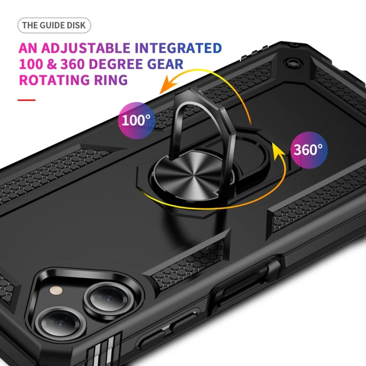 For Samsung Galaxy A06 4G Shockproof TPU + PC Phone Case with Holder
