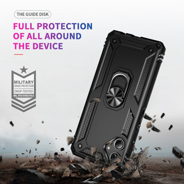 For Samsung Galaxy A06 4G Shockproof TPU + PC Phone Case with Holder