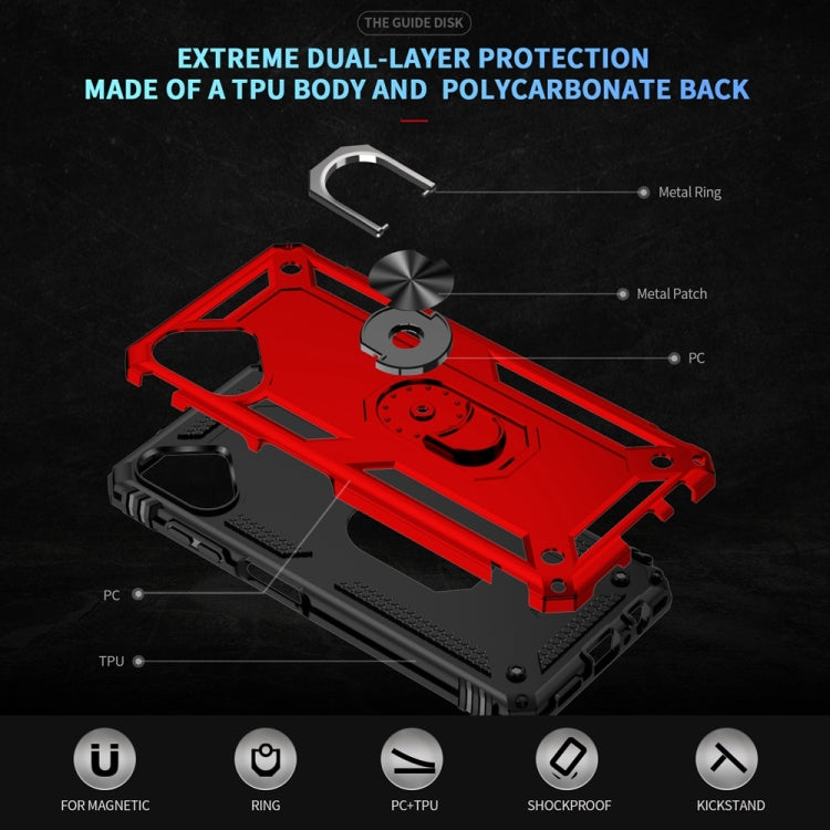 For Samsung Galaxy A06 4G Shockproof TPU + PC Phone Case with Holder