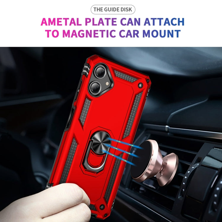For Samsung Galaxy A06 4G Shockproof TPU + PC Phone Case with Holder